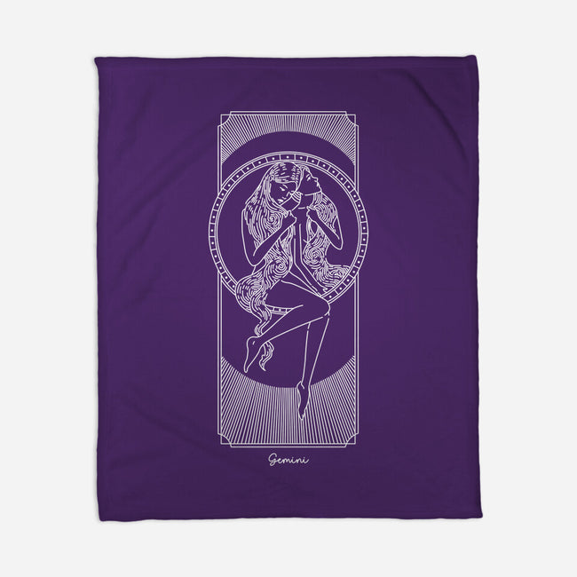 Dynamic Gemini-None-Fleece-Blanket-MaxoArt