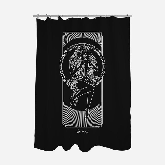 Dynamic Gemini-None-Polyester-Shower Curtain-MaxoArt