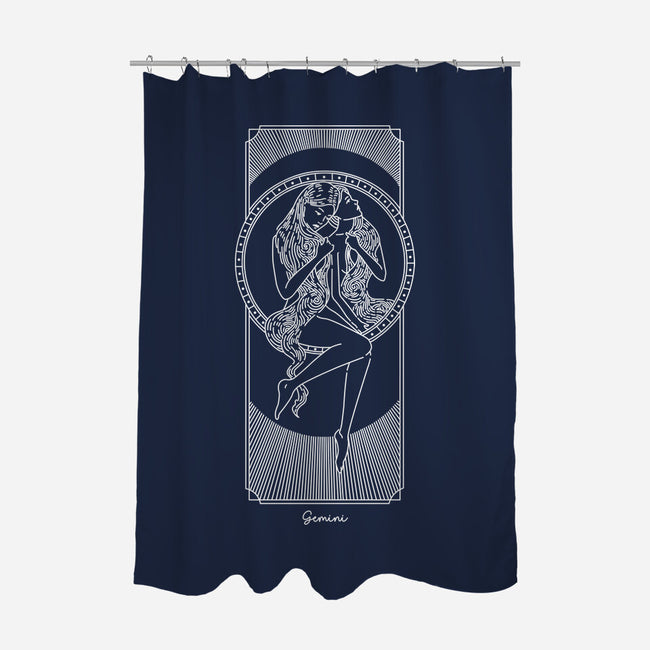 Dynamic Gemini-None-Polyester-Shower Curtain-MaxoArt