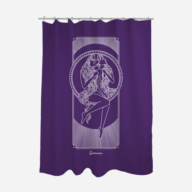 Dynamic Gemini-None-Polyester-Shower Curtain-MaxoArt