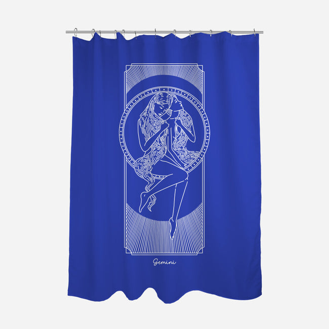 Dynamic Gemini-None-Polyester-Shower Curtain-MaxoArt