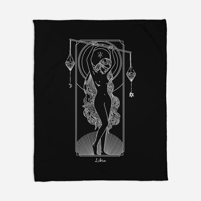 Harmonious Libra-None-Fleece-Blanket-MaxoArt