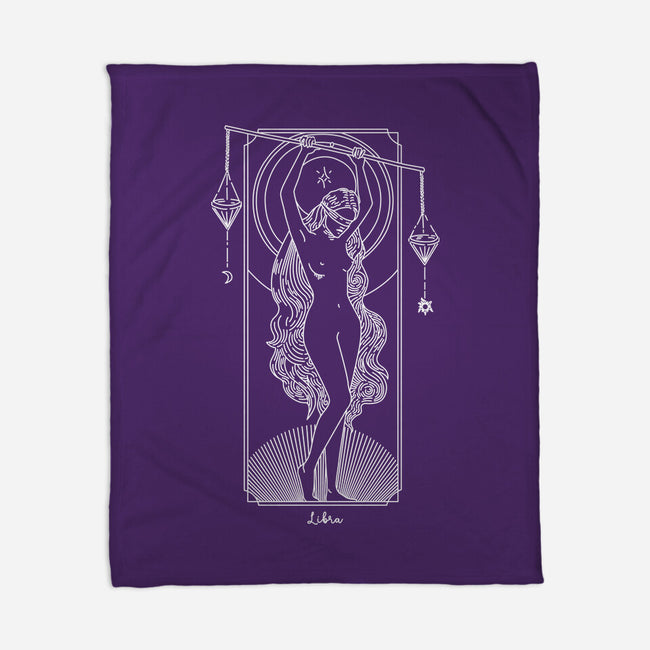 Harmonious Libra-None-Fleece-Blanket-MaxoArt