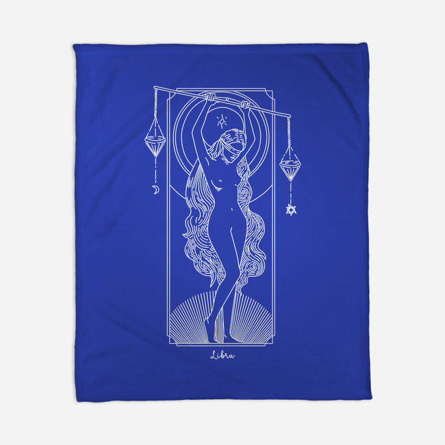 Harmonious Libra-None-Fleece-Blanket-MaxoArt