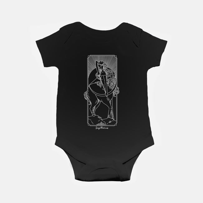 Adventurous Sagittarius-Baby-Basic-Onesie-MaxoArt