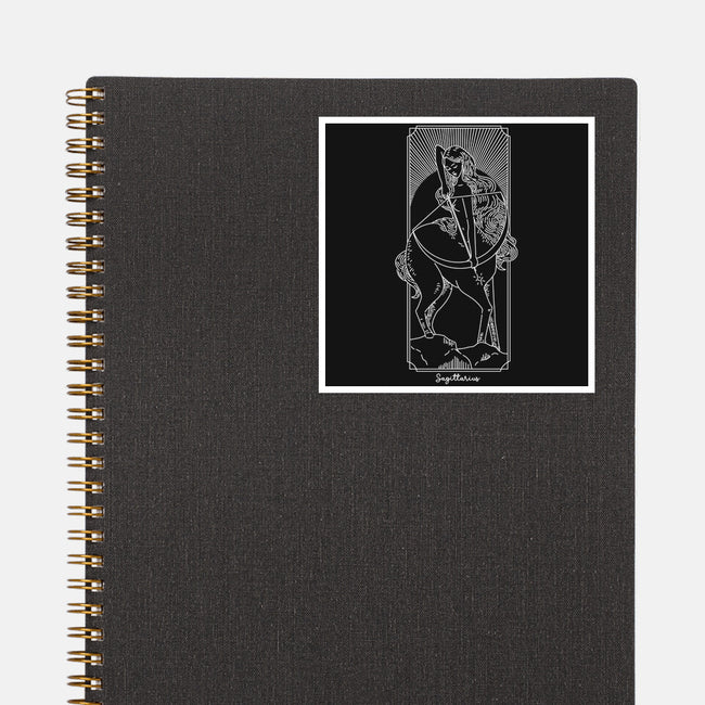 Adventurous Sagittarius-None-Glossy-Sticker-MaxoArt