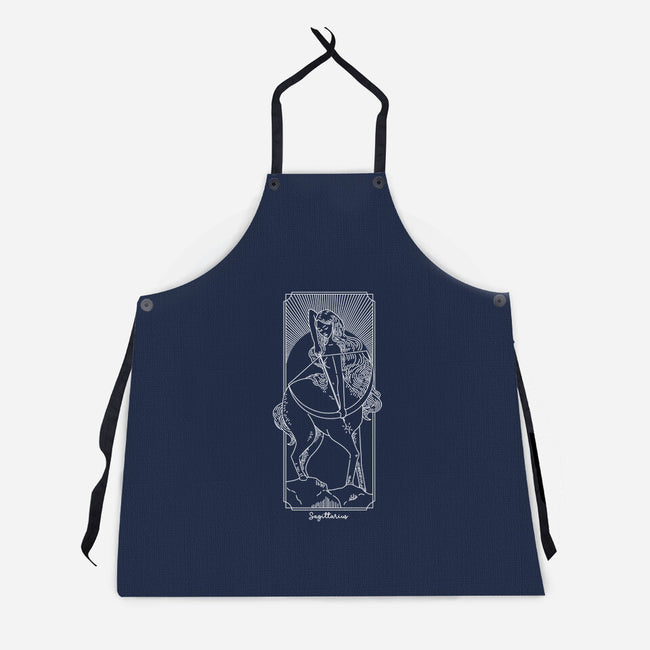 Adventurous Sagittarius-Unisex-Kitchen-Apron-MaxoArt