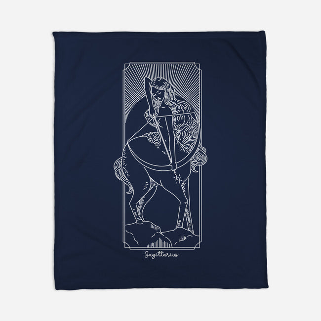 Adventurous Sagittarius-None-Fleece-Blanket-MaxoArt