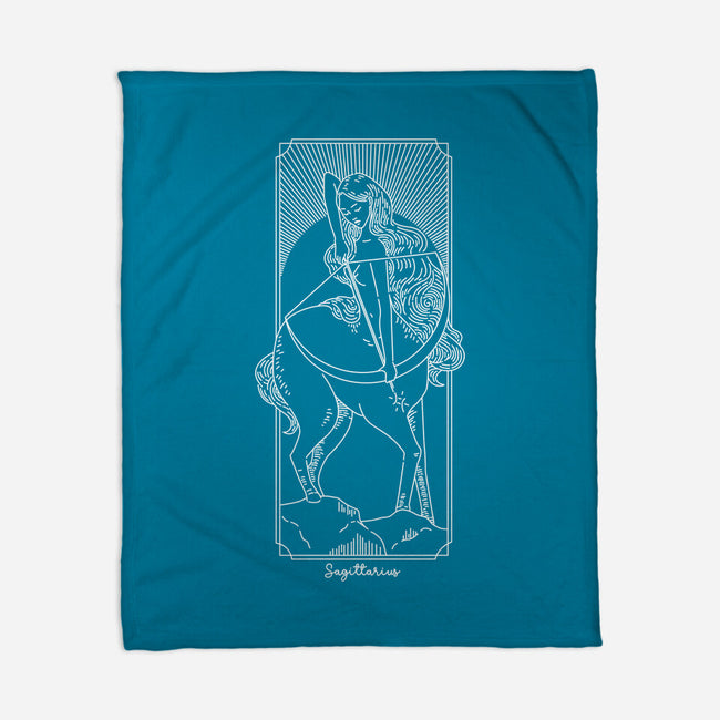 Adventurous Sagittarius-None-Fleece-Blanket-MaxoArt