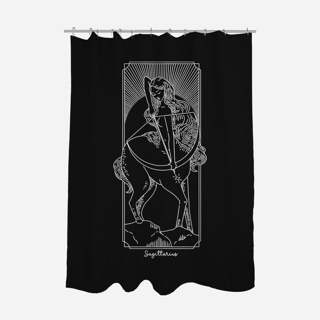 Adventurous Sagittarius-None-Polyester-Shower Curtain-MaxoArt