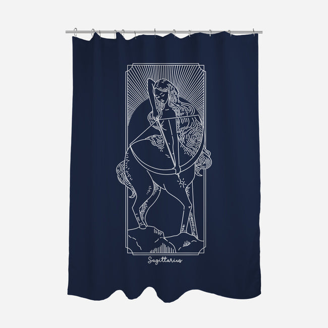 Adventurous Sagittarius-None-Polyester-Shower Curtain-MaxoArt