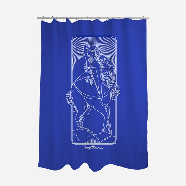 Adventurous Sagittarius-None-Polyester-Shower Curtain-MaxoArt