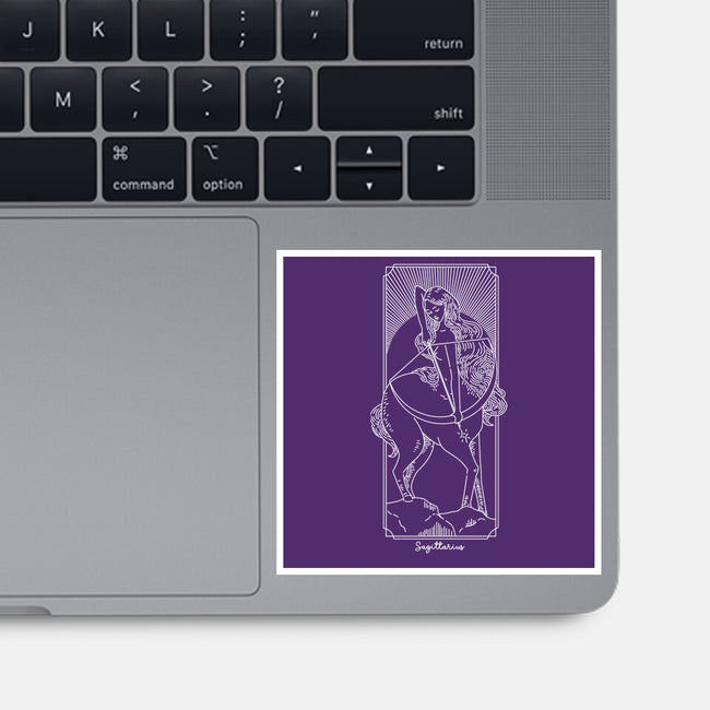 Adventurous Sagittarius-None-Glossy-Sticker-MaxoArt