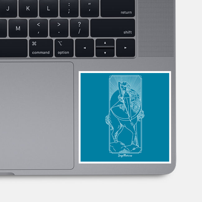 Adventurous Sagittarius-None-Glossy-Sticker-MaxoArt