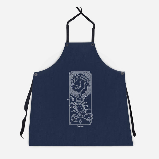 Powerful Scorpio-Unisex-Kitchen-Apron-MaxoArt