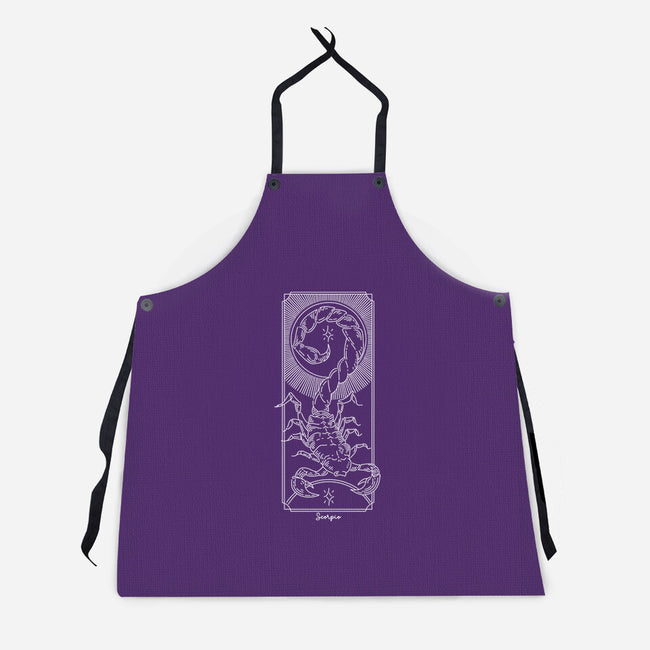 Powerful Scorpio-Unisex-Kitchen-Apron-MaxoArt
