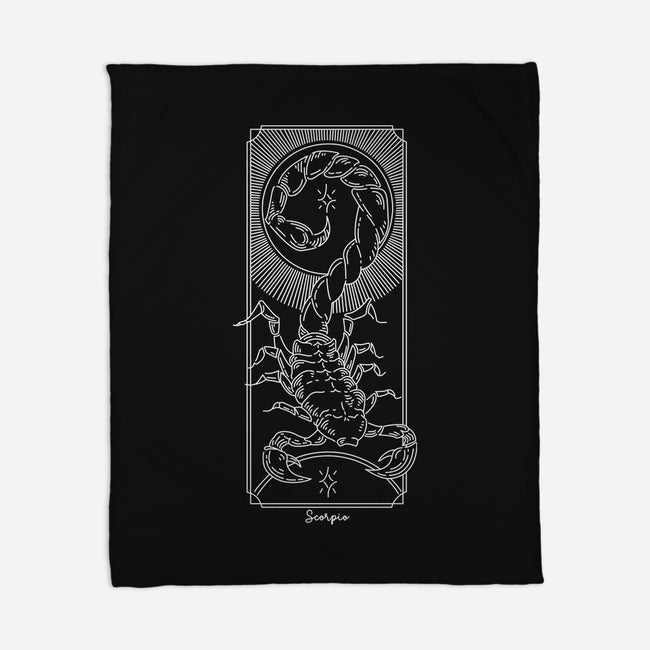 Powerful Scorpio-None-Fleece-Blanket-MaxoArt