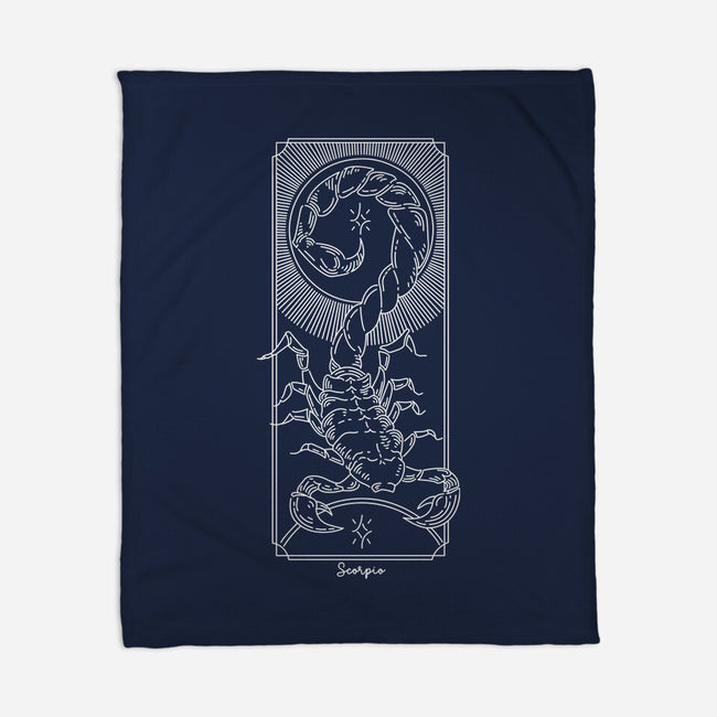 Powerful Scorpio-None-Fleece-Blanket-MaxoArt