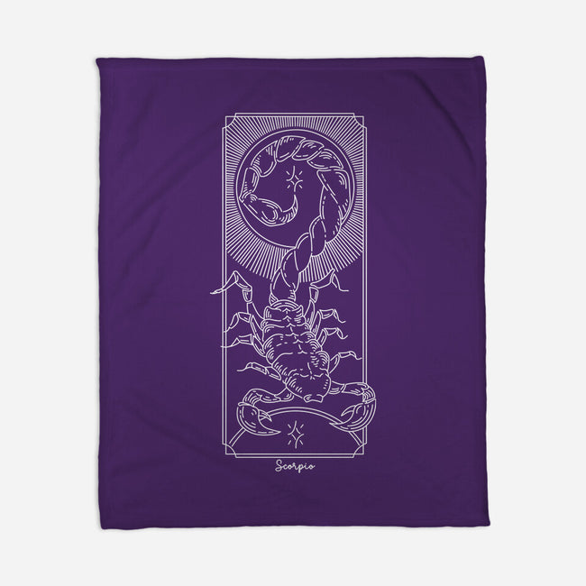 Powerful Scorpio-None-Fleece-Blanket-MaxoArt