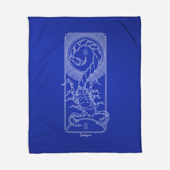 Powerful Scorpio-None-Fleece-Blanket-MaxoArt