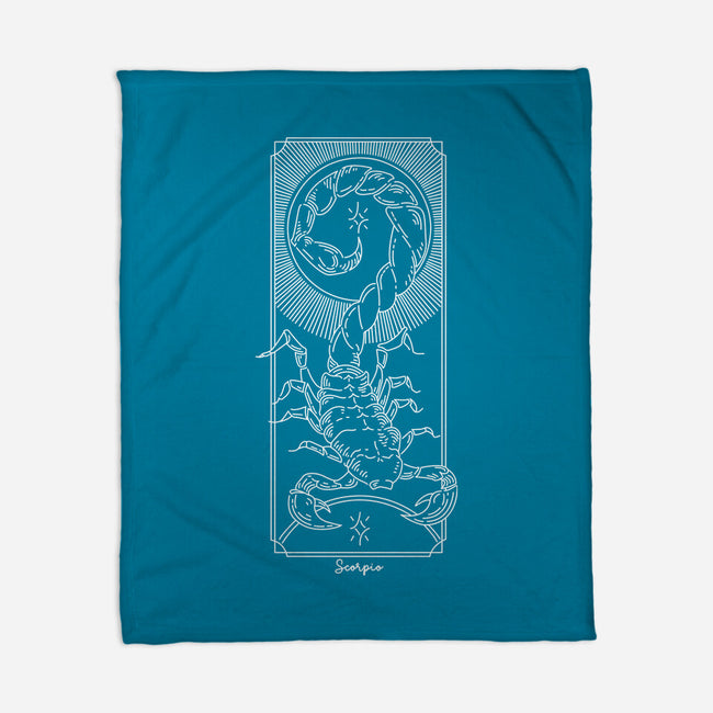 Powerful Scorpio-None-Fleece-Blanket-MaxoArt