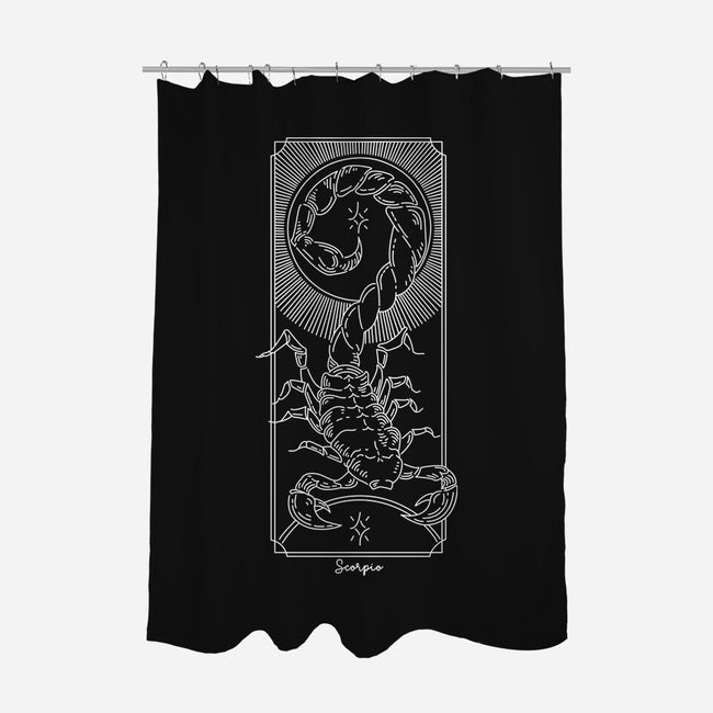 Powerful Scorpio-None-Polyester-Shower Curtain-MaxoArt