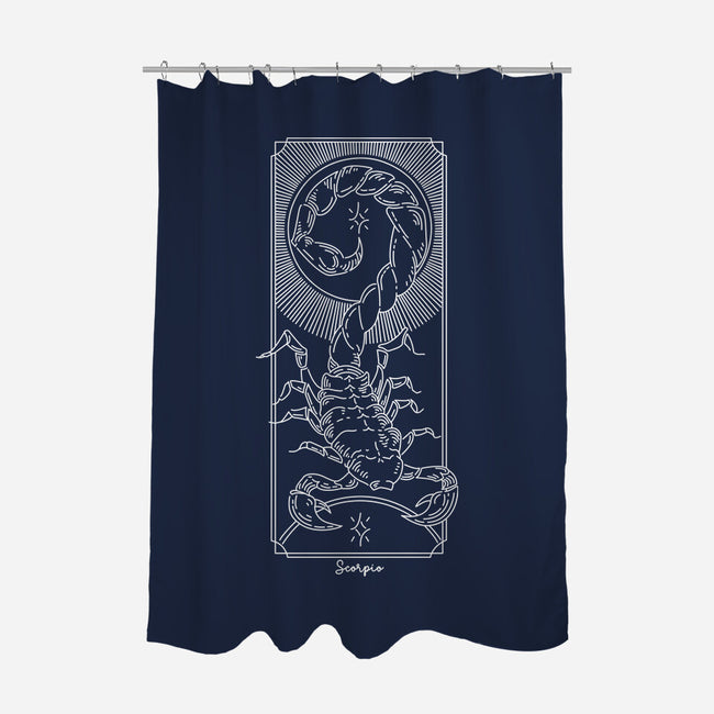 Powerful Scorpio-None-Polyester-Shower Curtain-MaxoArt