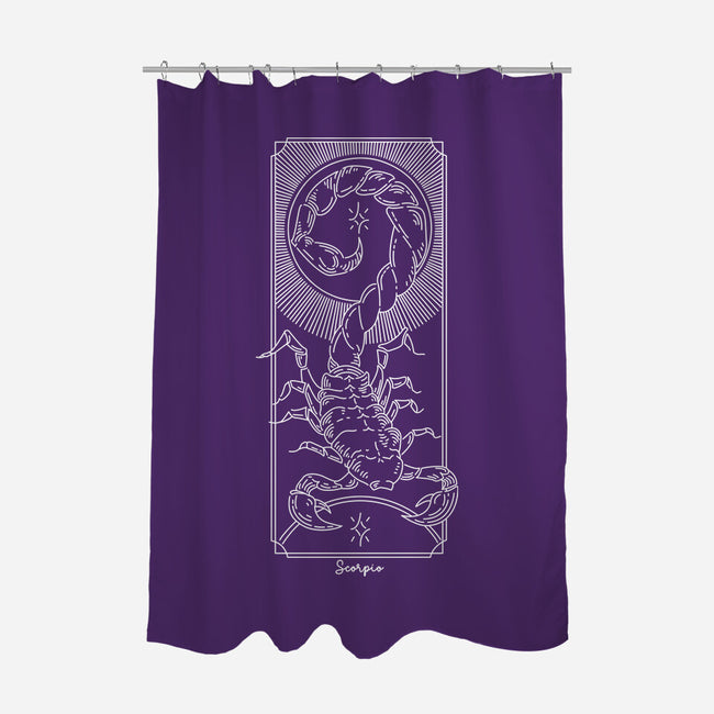 Powerful Scorpio-None-Polyester-Shower Curtain-MaxoArt