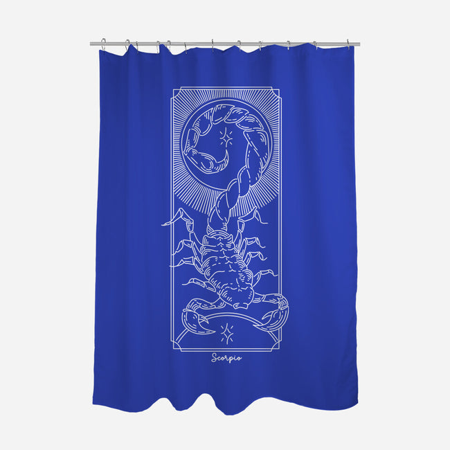 Powerful Scorpio-None-Polyester-Shower Curtain-MaxoArt