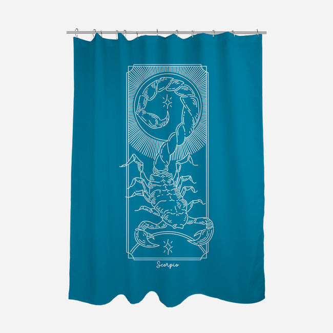Powerful Scorpio-None-Polyester-Shower Curtain-MaxoArt