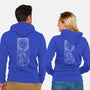 Powerful Scorpio-Unisex-Zip-Up-Sweatshirt-MaxoArt