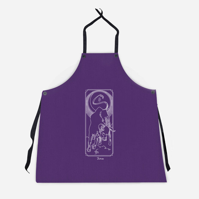 Powerful Taurus-Unisex-Kitchen-Apron-MaxoArt