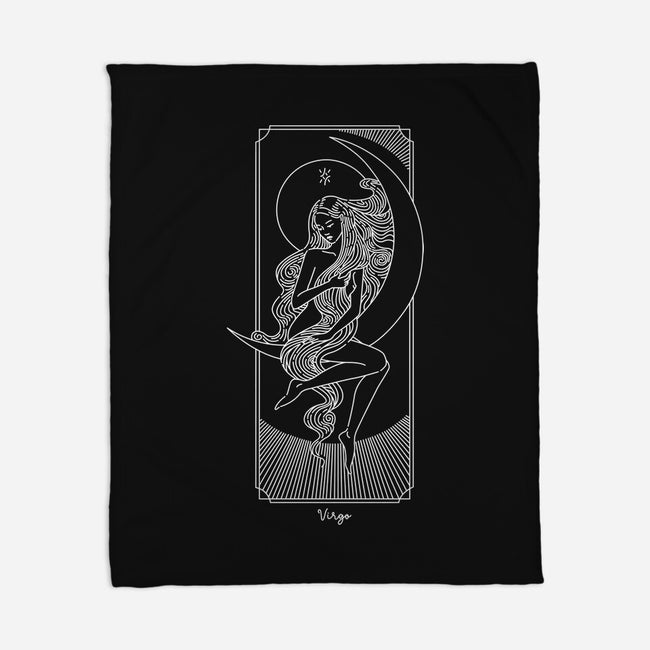 Graceful Virgo-None-Fleece-Blanket-MaxoArt