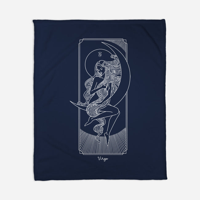 Graceful Virgo-None-Fleece-Blanket-MaxoArt