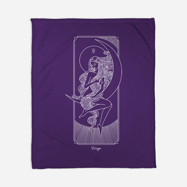 Graceful Virgo-None-Fleece-Blanket-MaxoArt