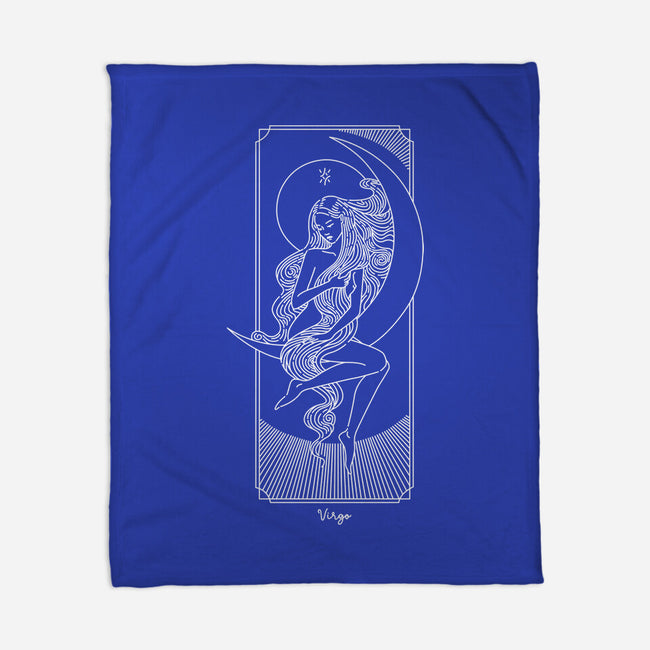 Graceful Virgo-None-Fleece-Blanket-MaxoArt