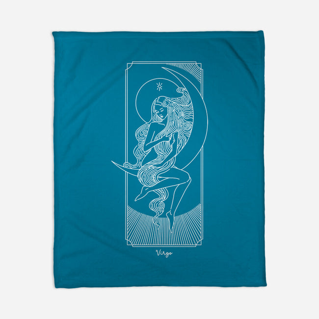 Graceful Virgo-None-Fleece-Blanket-MaxoArt