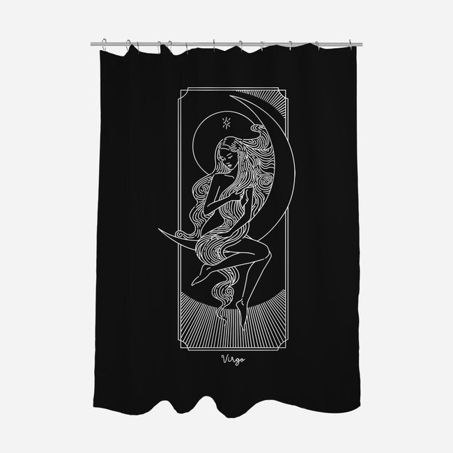 Graceful Virgo-None-Polyester-Shower Curtain-MaxoArt