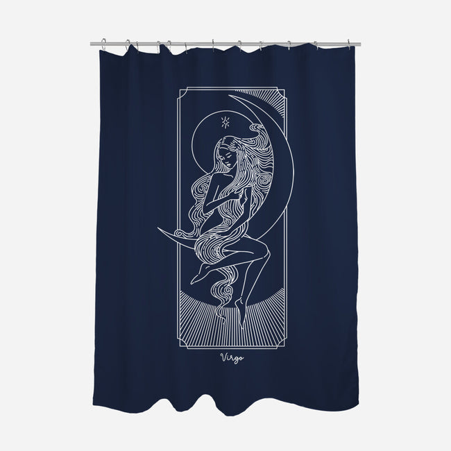 Graceful Virgo-None-Polyester-Shower Curtain-MaxoArt