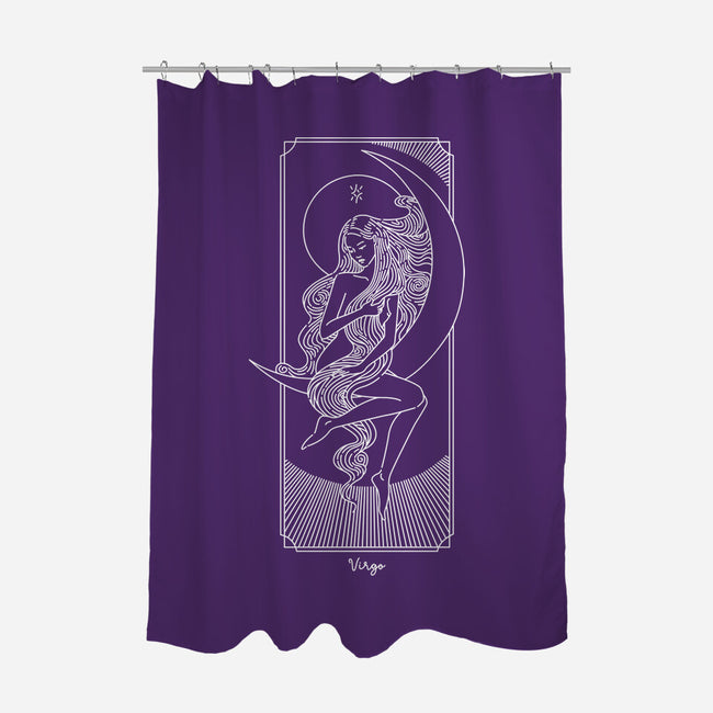 Graceful Virgo-None-Polyester-Shower Curtain-MaxoArt