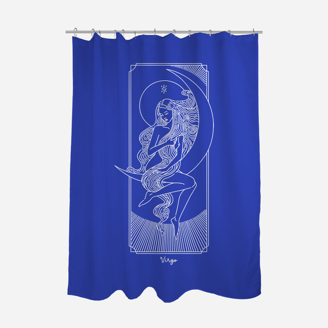 Graceful Virgo-None-Polyester-Shower Curtain-MaxoArt