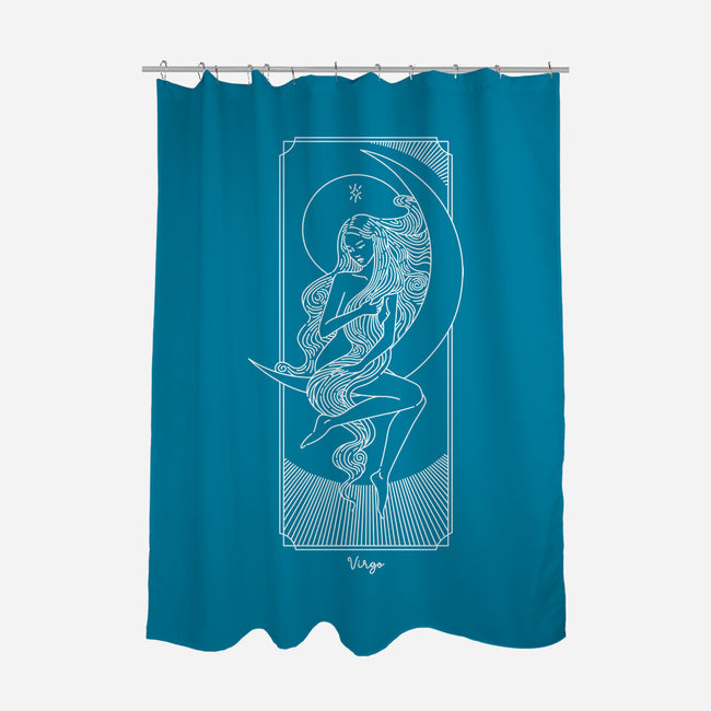 Graceful Virgo-None-Polyester-Shower Curtain-MaxoArt