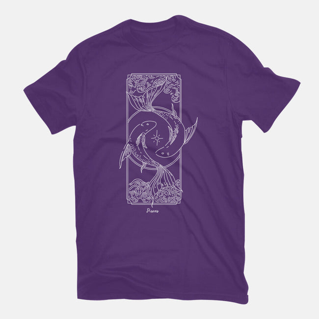 Dual Pisces-Womens-Basic-Tee-MaxoArt