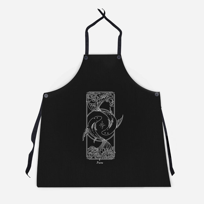 Dual Pisces-Unisex-Kitchen-Apron-MaxoArt