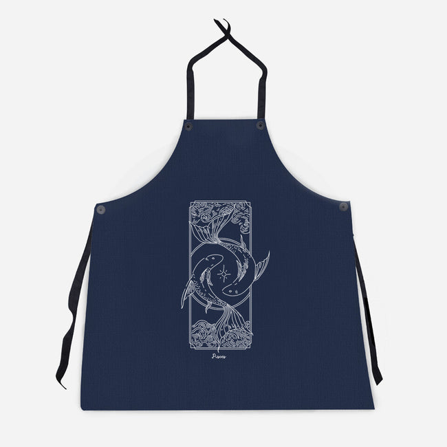 Dual Pisces-Unisex-Kitchen-Apron-MaxoArt