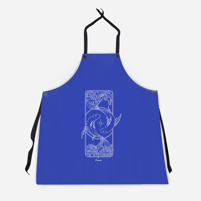 Dual Pisces-Unisex-Kitchen-Apron-MaxoArt