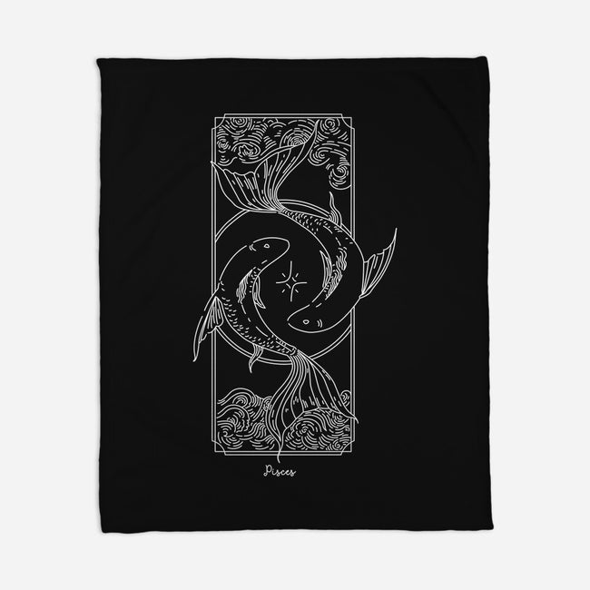 Dual Pisces-None-Fleece-Blanket-MaxoArt