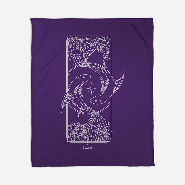 Dual Pisces-None-Fleece-Blanket-MaxoArt