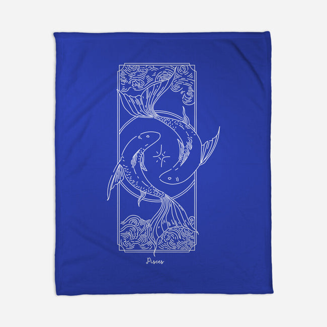 Dual Pisces-None-Fleece-Blanket-MaxoArt