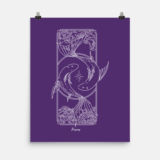 Dual Pisces-None-Matte-Poster-MaxoArt